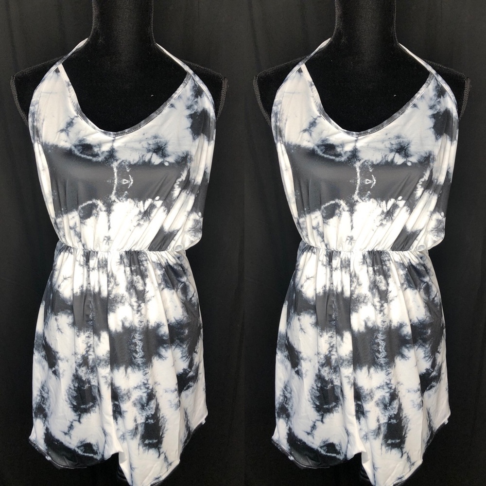 SHEIN Backless Halter Romper sz XL